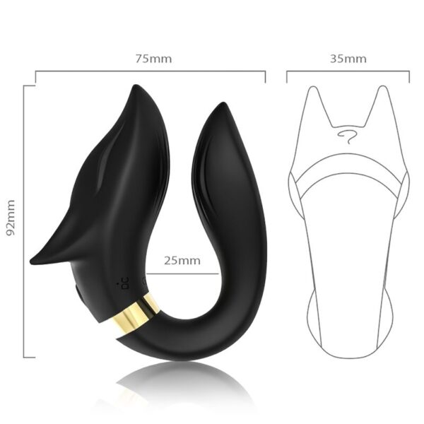 Armony Fox — Couples Vibrator, Waterproof, Black — view 3