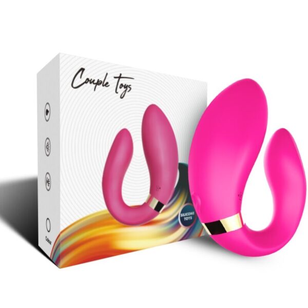 Armony Crescent — Couples Vibrator, Waterproof, Fuchsia — view 4