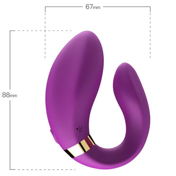 Armony Crescent — Couples Vibrator, Waterproof, Purple — view 3