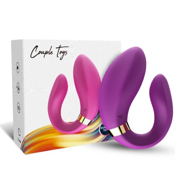 Armony Crescent — Couples Vibrator, Waterproof, Purple — view 2