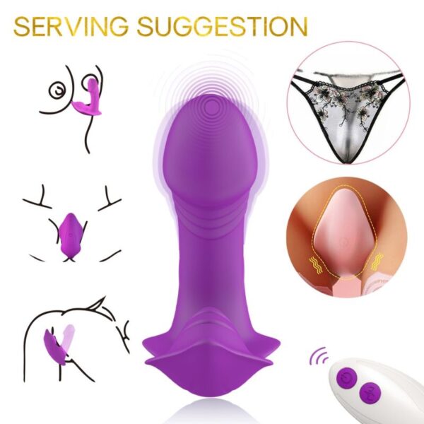 Armony Whistle — Wearable Vibrator, Remote Control, Purple — Clitoral Stimulators