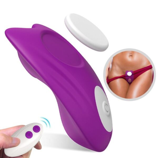 Armony Butterfly — Panty Vibrator, Remote Control, Purple — Clitoral Stimulators
