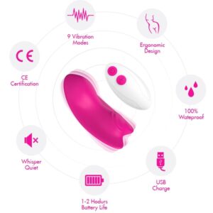 Armony Butterfly — Panty Vibrator, Remote Control, Pink — Clitoral Stimulators — view 4