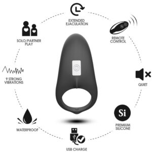 Armony Shark — Vibrating Cock Ring, Remote Control — Cock Rings — view 4