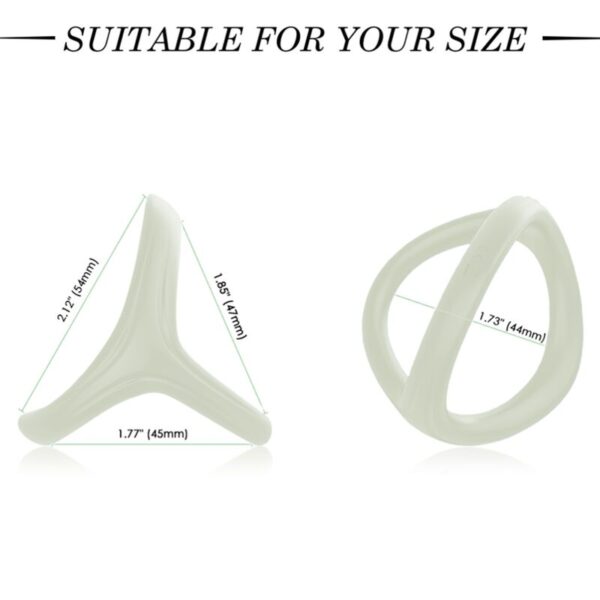 Armony Tresor Double — Cock Ring, Silicone, Luminous — Classic Cock Rings — view 2