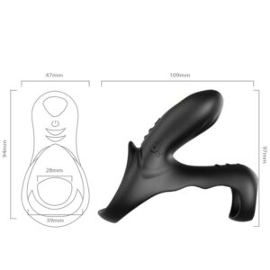 Armony Ranger — Vibrating Cock Ring, Black — Cock Rings — view 4