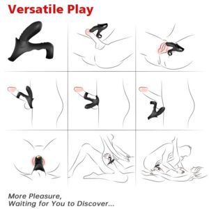 Armony Ranger — Vibrating Cock Ring, Black — Cock Rings — view 3
