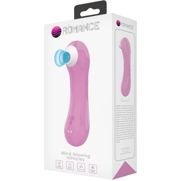 Romance Emerald — Air Pulse Stimulator, Rechargeable, Pink — Clitoral Stimulators — view 7