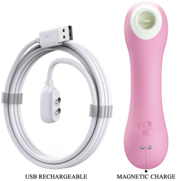 Romance Emerald — Air Pulse Stimulator, Rechargeable, Pink — Clitoral Stimulators — view 5