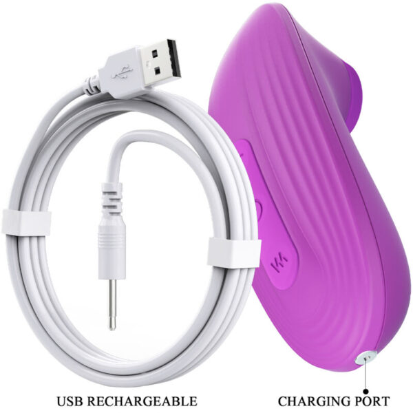 Romance Adora Mini — Air Pulse Stimulator, Rechargeable, Violet — Clitoral Stimulators — view 2