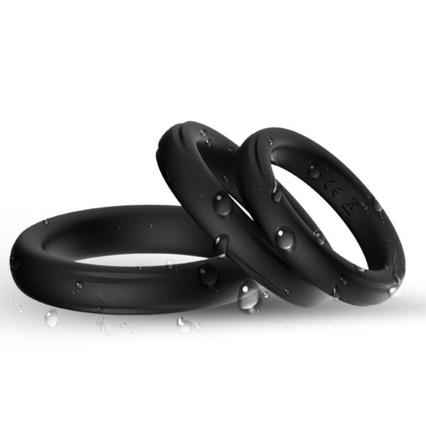 Armony Triple — Cock Ring Set, Silicone, Luminous — Classic Cock Rings — view 5