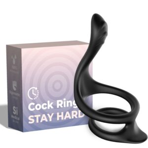 Armony Tail Double Anal — Cock Ring, Silicone, Black — Classic Cock Rings