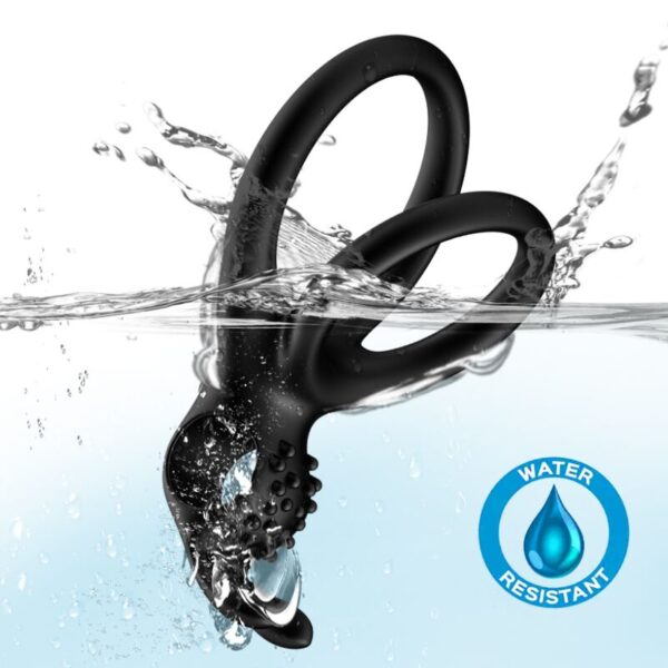 Armony Traveler Rabbit — Vibrating Cock Ring, Black — Cock Rings — view 3
