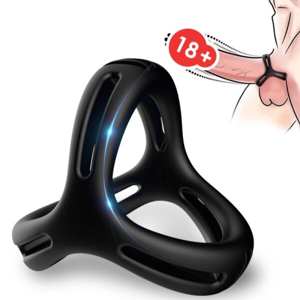 Armony X-Multiposition — Cock Ring, Silicone, Black — Classic Cock Rings