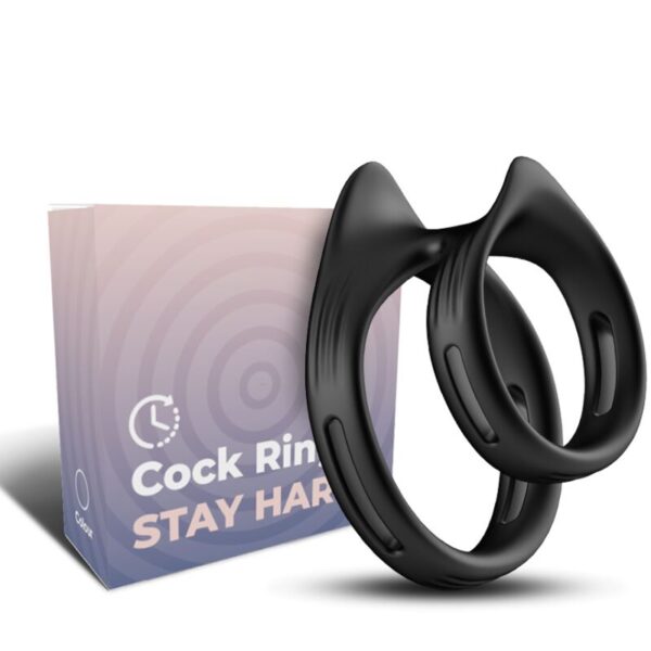 Armony Dualring — Cock Ring, Silicone, Black — Classic Cock Rings