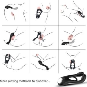 Armony Veyron — Vibrating Cock Ring, Black — Cock Rings — view 2