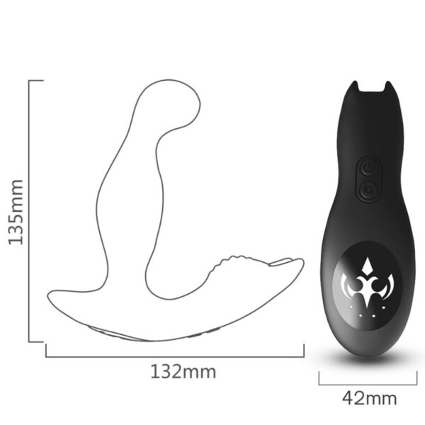 Armony Bat King — Prostate Massager, Remote Control, Black — Anal — view 4