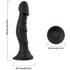 Armony — Vibrating Dildo, Remote Control, 18.6 cm, Black — Anal