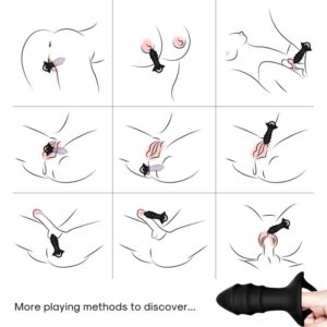 Armony Kylin Finger — Vibrating Butt Plug, Remote Control, Black — Anal — view 4