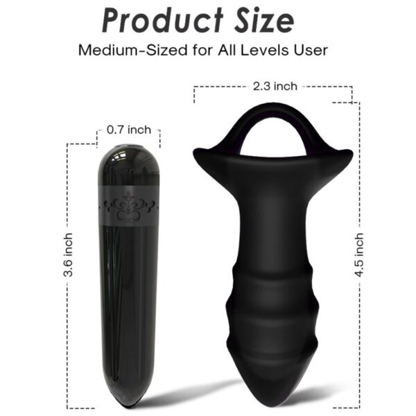 Armony Kylin Finger — Vibrating Butt Plug, Remote Control, Black — Anal — view 5
