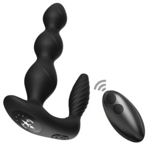 Armony Manfun — Vibrating Butt Plug, Remote Control, Black — Anal