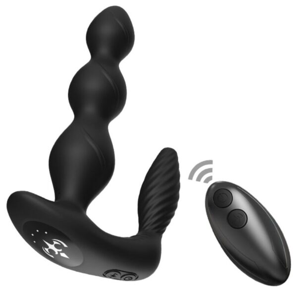 Armony Manfun — Vibrating Butt Plug, Remote Control, Black — Anal