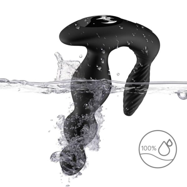 Armony Manfun — Vibrating Butt Plug, Remote Control, Black — Anal — view 3
