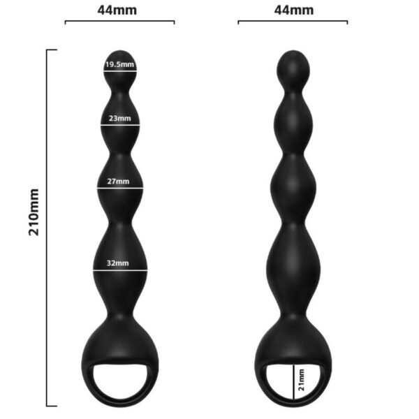 Armony Finger — Vibrating Butt Plug, 21 cm, Black — Anal — view 4