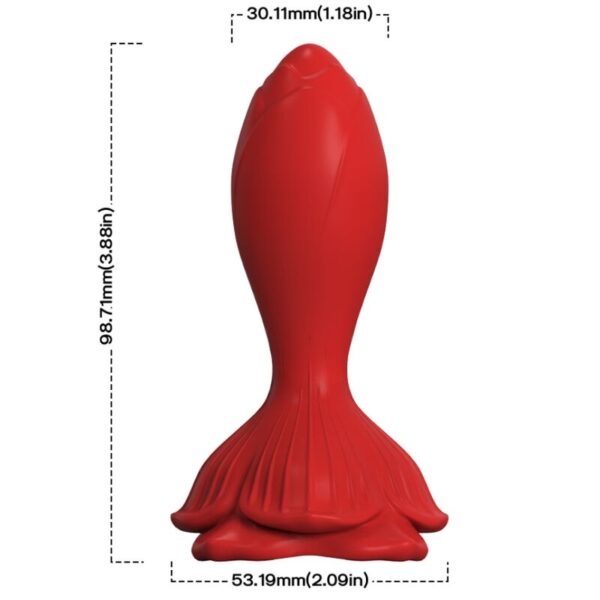 Armony — Vibrating Butt Plug, Remote Control, 10.3 cm, Red — Anal — view 5