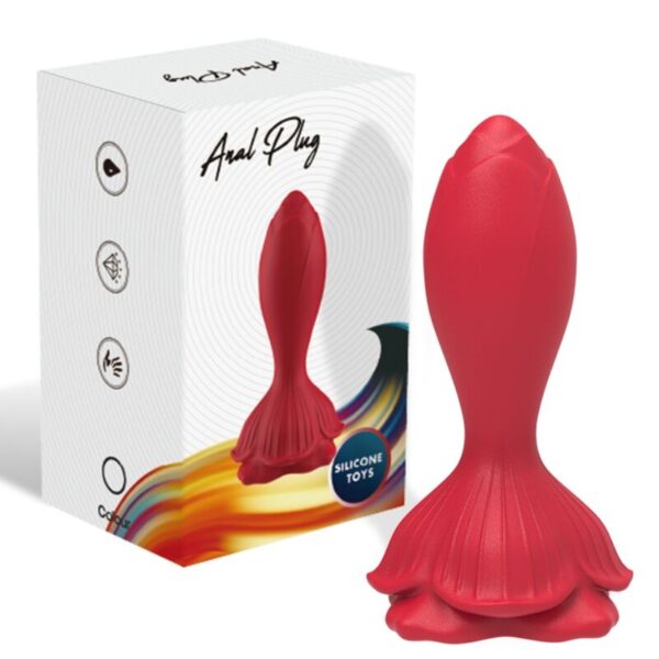 Armony — Vibrating Butt Plug, Remote Control, 10.3 cm, Red — Anal — view 2