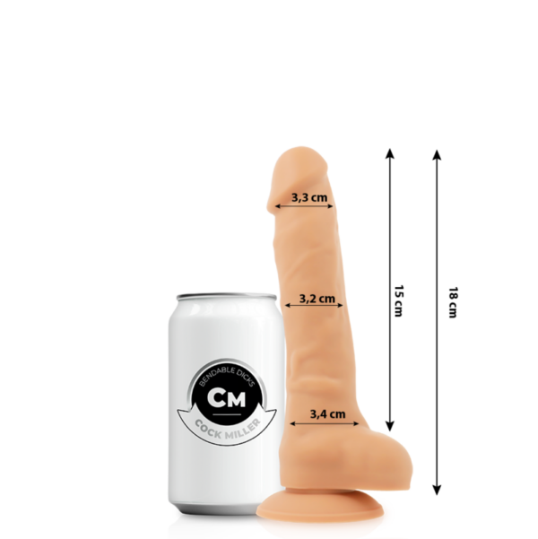 Cock Miller Cocksil — Realistic Dildo, Dual Density, 18 cm, Flesh — Dildos — view 2