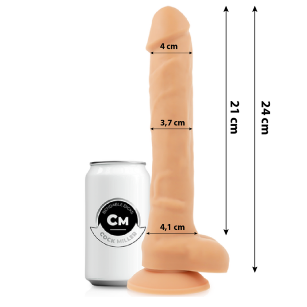 Cock Miller Cocksil — Realistic Dildo, Dual Density, 24 cm, Flesh — Dildos — view 2