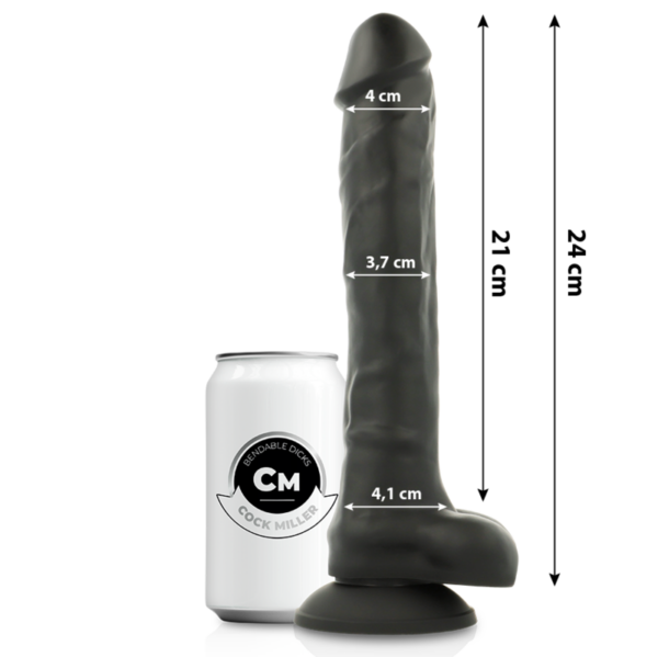 Cock Miller Cocksil — Realistic Dildo, Dual Density, 24 cm, Black — Dildos — view 2