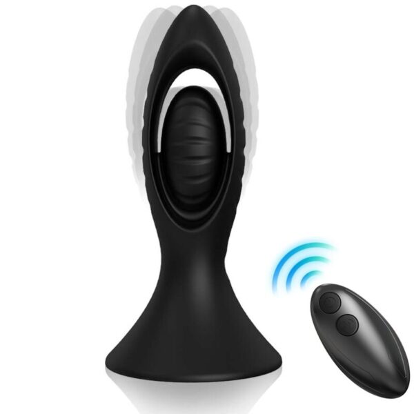 Armony — Vibrating Butt Plug, Silicone, 10.3 cm, Black — Anal