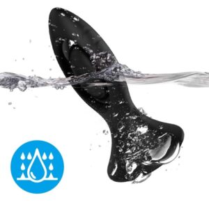 Armony — Vibrating Butt Plug, Silicone, 10.3 cm, Black — Anal — view 3