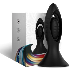 Armony — Vibrating Butt Plug, Silicone, 10.3 cm, Black — Anal — view 2