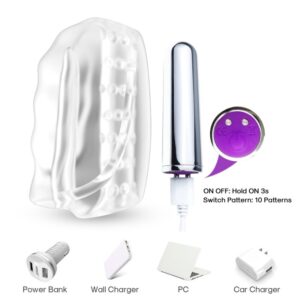 Armony Master — Vibrating Masturbator, Rechargeable, Transparent — Male Masturbators — view 2