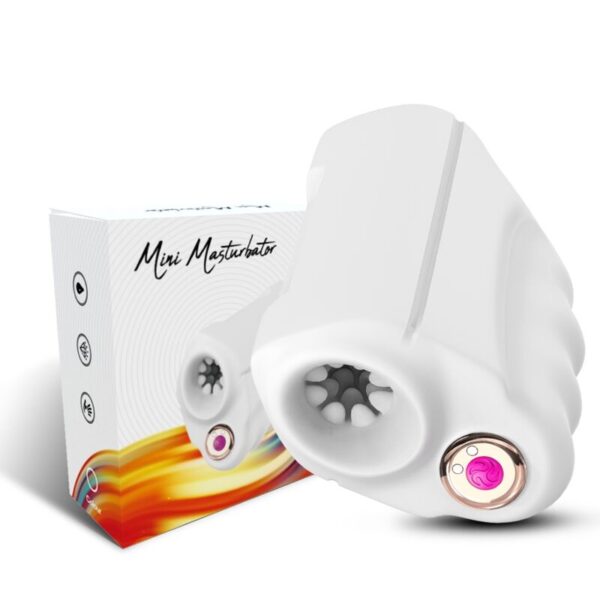 Armony Master — Vibrating Masturbator, Rechargeable, White — Male Masturbators