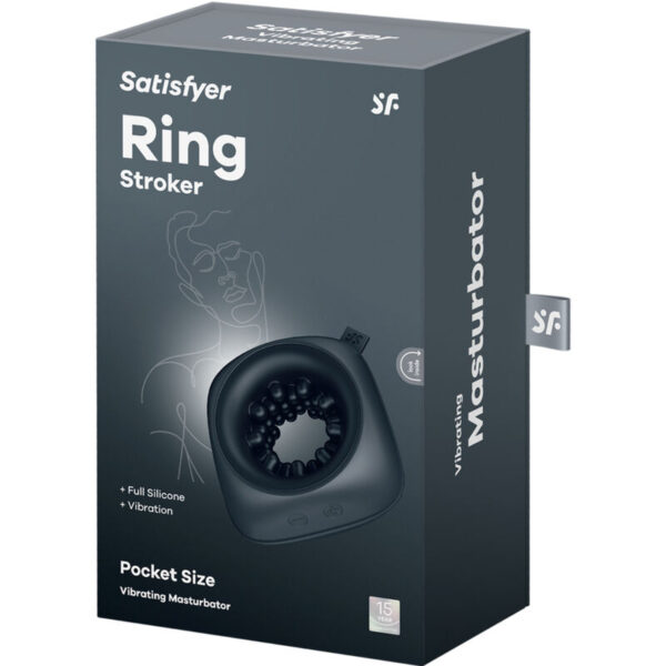 Satisfyer Ring Stroker — Vibrating Masturbator, Silicone — Male Masturbators — view 6
