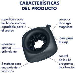 Satisfyer Ring Stroker — Vibrating Masturbator, Silicone — Male Masturbators — view 4