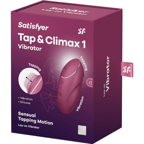 Satisfyer Tap and Climax 1 — Lay-On Vibrator, Silicone — Clitoral Stimulators — view 4