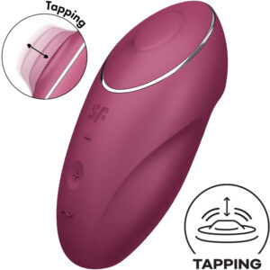Satisfyer Tap and Climax 1 — Lay-On Vibrator, Silicone — Clitoral Stimulators