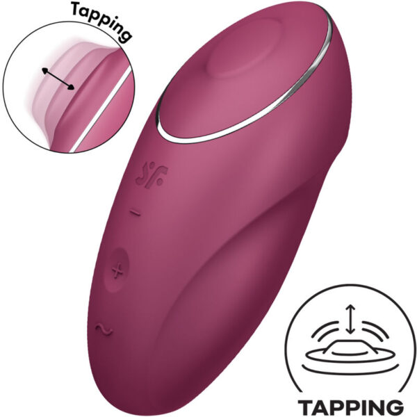 Satisfyer Tap and Climax 1 — Lay-On Vibrator, Silicone — Clitoral Stimulators