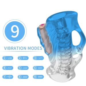Armony Finger — Vibrating Masturbator, Blue Gradient — Male Masturbators