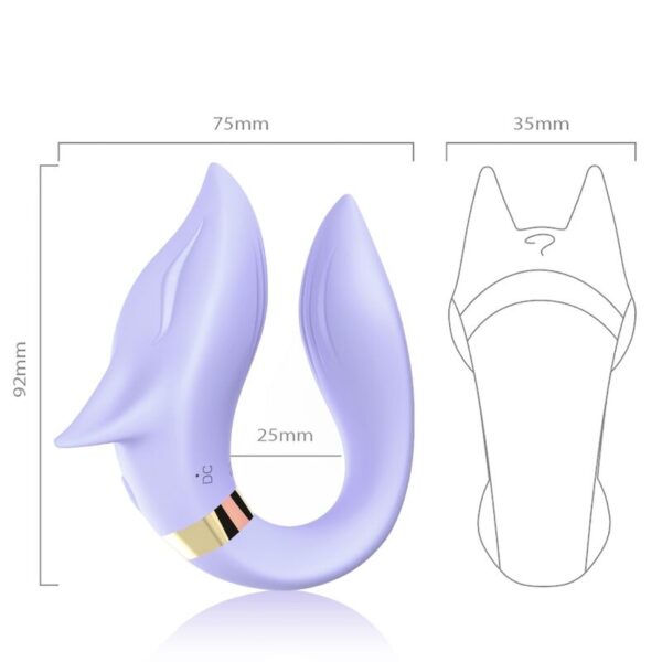 Armony Fox — Couples Vibrator, Waterproof, Purple — view 3