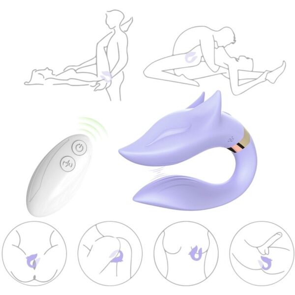 Armony Fox — Couples Vibrator, Waterproof, Purple
