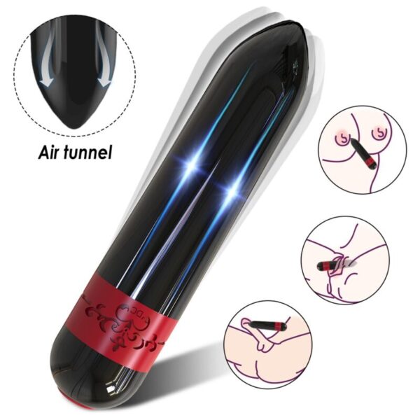 Armony Rocket — Bullet Vibrator, Remote Control, Black and Red — Bullet Vibrators — view 4