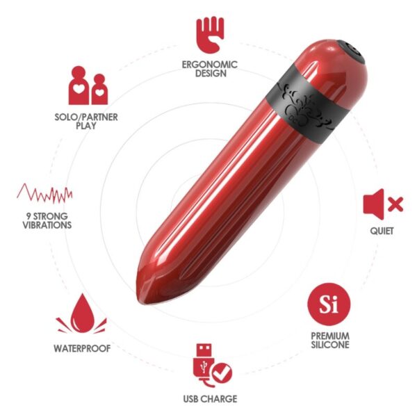 Armony Rocket — Bullet Vibrator, Remote Control, Red — Bullet Vibrators — view 4