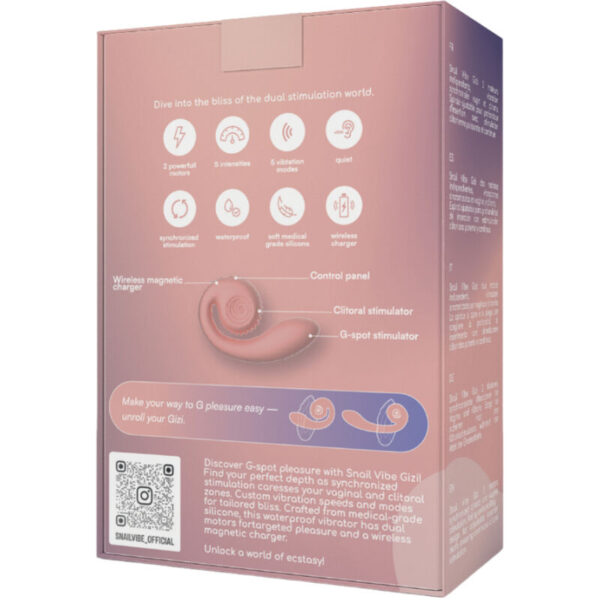 Snail Vibe Gizi — Rabbit Vibrator, Rechargeable — Clitoral Stimulators — view 3