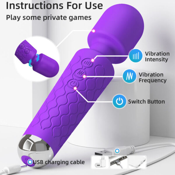 Armony — Wand Massager, Violet — Vibrators — view 6